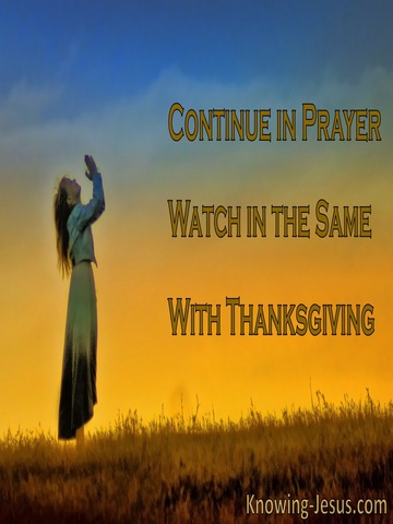 Colossians 4:2 Continuing Thankful Prayer (devotional)08:07 (blue)